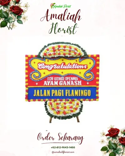 Bunga Papan Congratulation di Tanah Hitam